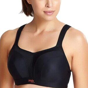 PANACHE Endurance Wired Sports Bra Black Athleisure Running Workout Support 34L